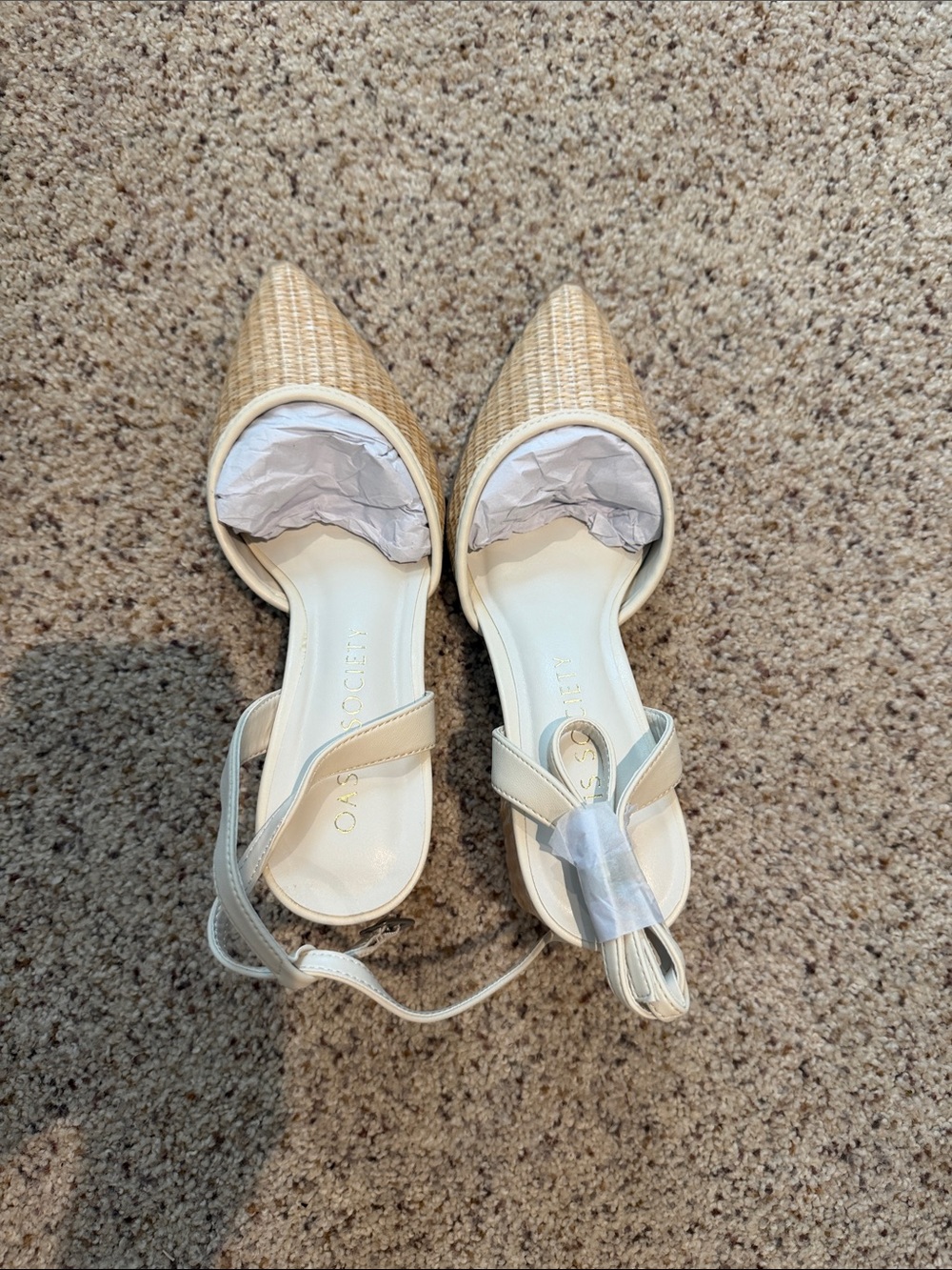 Oasis Society Natural, Woven Heels
